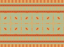 Cross Stitch. Pixel Pattern. Ethnic Patterns. Abstract art. Design for carpet, wallpaper, clothing, textile, pillow, curtain, bedsheet, table runners. Mehndi. Rushnyk. Earth tone. Vintage. Vector. vector