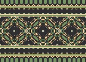 Cross Stitch. Pixel Pattern. Ethnic Patterns. Abstract art. Design for carpet, wallpaper, clothing, textile, pillow, curtain, bedsheet, table runners. Mehndi. Rushnyk. Earth tone. Vintage. Vector. vector