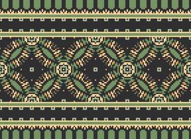 Cross Stitch. Pixel Pattern. Ethnic Patterns. Abstract art. Design for carpet, wallpaper, clothing, textile, pillow, curtain, bedsheet, table runners. Mehndi. Rushnyk. Earth tone. Vintage. Vector. vector