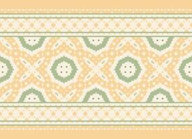 Cross Stitch. Pixel Pattern. Ethnic Patterns. Abstract art. Design for carpet, wallpaper, clothing, textile, pillow, curtain, bedsheet, table runners. Mehndi. Rushnyk. Earth tone. Vintage. Vector. vector
