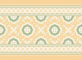 Cross Stitch. Pixel Pattern. Ethnic Patterns. Abstract art. Design for carpet, wallpaper, clothing, textile, pillow, curtain, bedsheet, table runners. Mehndi. Rushnyk. Earth tone. Vintage. Vector. vector