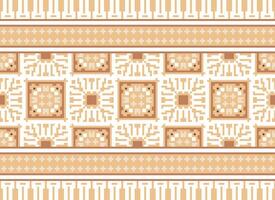 Cross Stitch. Pixel Pattern. Ethnic Patterns. Abstract art. Design for carpet, wallpaper, clothing, textile, pillow, curtain, bedsheet, table runners. Mehndi. Rushnyk. Earth tone. Vintage. Vector. vector