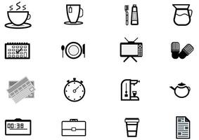 Good morning icons set and activity.time of activity Routine in morning icons set.Coffee,Tv, bag, newspaper,pot. Vector early morning and fresh concept.