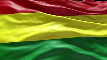 4k machen Bolivien Flagge Video winken im Wind Bolivien Flagge Welle Schleife winken im Sieg