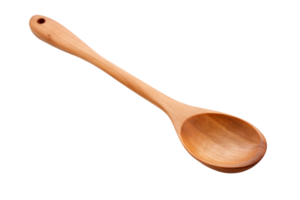 AI generated Wooden Spoon Elegance On Transparent Background png