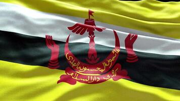 4k render Brunei Flag video waving in wind Brunei Flag Wave Loop waving in wind