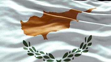 4k render Cyprus Flag video waving in wind Cyprus Flag Wave Loop waving in wind