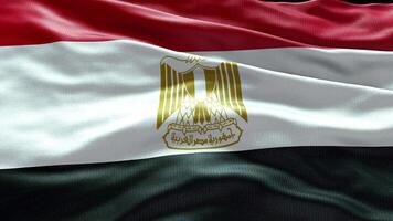 4k geven Egypte vlag video golvend in wind Egypte vlag Golf lus golvend in wind opnieuw