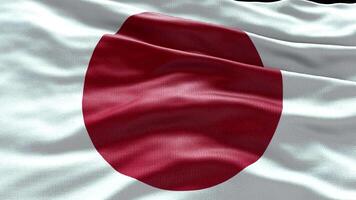 4k render Japan Flag video waving in wind Japan Flag Wave Loop waving in wind Re