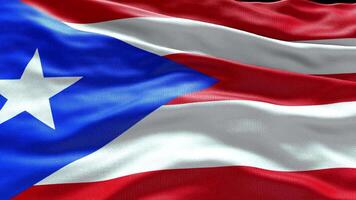4k framställa puerto rico flagga video vinka i vind puerto rico flagga Vinka slinga wavin