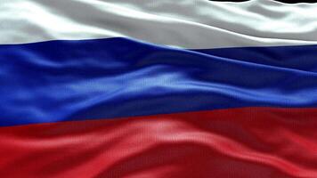 4k rendere Russia bandiera video agitando nel vento Russia bandiera onda ciclo continuo agitando nel vento