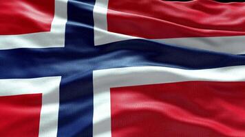 4k render Svalbard and Jan Mayen Flag video waving in wind Svalbard and Jan Maye