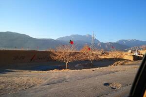 Volcanic mountains formation in the Balochistan on 2023-08-12 photo