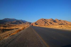 Volcanic mountains formation in the Balochistan on 2023-08-12 photo