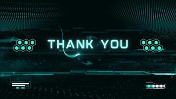 closing statement animation of thank you Free Video