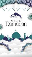 marhaban sim Ramadã texto letras animação video