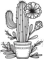 Cactus  vector illustration, cactus line drawings. cactus printable coloring pages, cactus coloring pages for adults, cactus and flower coloring pges, cactus planet drawings