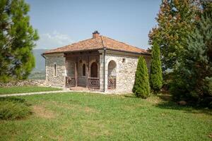 Georgia, martvili 01 septiembre 2018 monasterio es un georgiano monástico complejo. martvili-chkondidi catedral foto