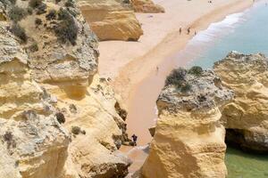 Atlantic ocean view with cliff. View of Atlantic Coast at Portugal, Cabo da Roca. Summer day photo