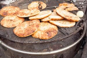 Pita, Arabic bread, soft baked flatbreads photo