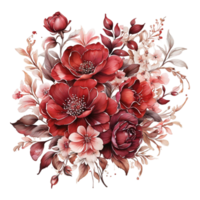 AI generated Abstract metallic flower design, Digital flower painting, Floral textile design, Flower Illustration,Embossed flower pattern, PNG flower images, Foral flower bouquet design