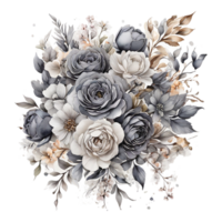 ai generiert abstrakt metallisch Blume Design, Digital Blume malen, Blumen- Textil- Design, Blume Abbildung, geprägt Blume Muster, png Blume Bilder, transparent dekorativ Blumen- Design