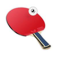 Realistic tennis racket. Rackets for table tennis. Ping pong. Butterfly Company. Professional sports equipment. vector