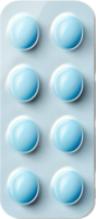 AI generated Blister Pack of Round Pills png