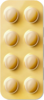 AI generated Blister Pack of Round Pills png