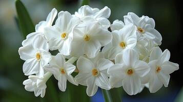 AI generated Narcissus Papyraceus, Reveling in the Beauty of Spring Elegance photo