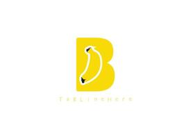Creative intial latter with Yellow Bananas Sun or Aperture Camera Logo Design Template. Suitable for Fruit Shops, Supermarkets, Severage Brands, or Photography Studios. vector