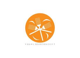 Modernvector logo of food. Vector illustration.