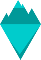 Blueiceberg or ice mountain icon png