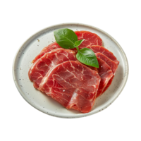 ai generiert maresca festlich Fleisch kalt schneidet isoliert auf transparent Hintergrund png