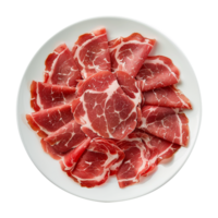 ai generiert maresca festlich Fleisch kalt schneidet isoliert auf transparent Hintergrund png