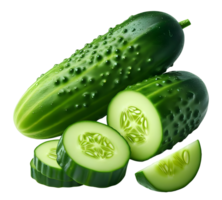 AI generated Cucumber png cucumber vegetable png fresh cucumber png green cucumber png cucumber transparent background