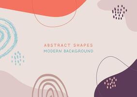 Abstract Shpaes Modern Art Design Background vector