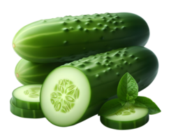 AI generated Cucumber png cucumber vegetable png fresh cucumber png green cucumber png cucumber transparent background
