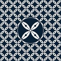 Batik Kawung Pattern Background vector