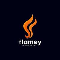 simple letter Flamey  F Fair logo Design. vector pro