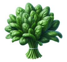 AI generated Spinach png brunch of spinach png spinach brunch png green vegetable png spinach transparent background spinach without background