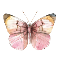 ai generado susurros de mariposaacuarela clipart diseño png