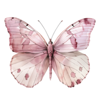 ai généré aéré papillon volaquarelle clipart png