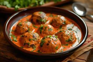 AI generated From Royal Courts to Your Plate,Malai Kofta Magic photo