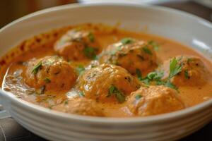 AI generated From Royal Courts to Your Plate,Malai Kofta Magic photo