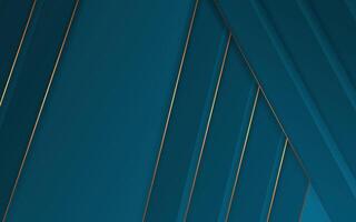 blue and gold abstract background with lines vector