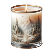 AI generated Burning candle png candlelight png aromatic candle png burning candle transparent background