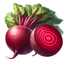 ai generiert Rote Beete Gemüse png Rote Beete mit Blätter frisch rot Zuckerrüben png rot Rote Beete png Rote Beete transparent Hintergrund