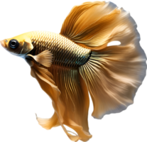 AI generated Siam betta fish, Watercolor painting of Siam betta fish. png