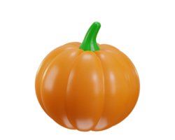 pumpkin icon 3d rendering illustration png